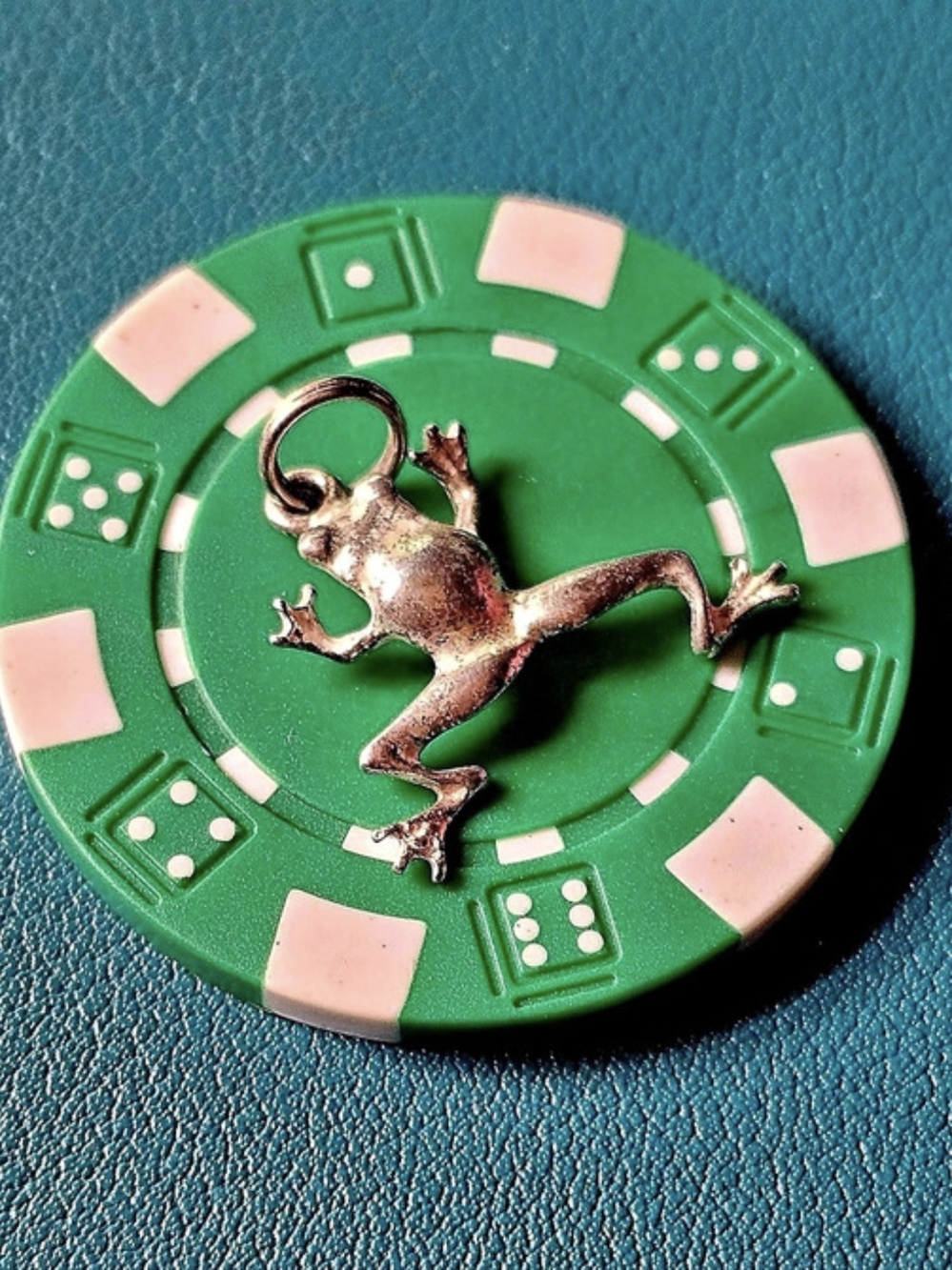 Silver 925 Stamped Tree-Frog Charm Pendant - Picture 5 of 5
